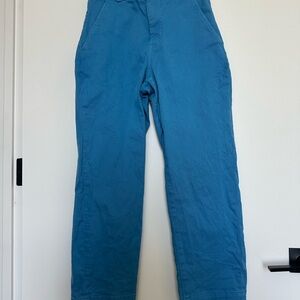 Everlane Organic Straight Leg Pant in blue